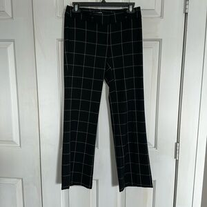 Loft Black Checkered Pant size 00p